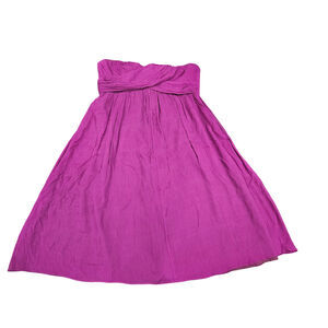 J. Crew Silk Chiffon Marbella Plum Magenta Dress  Bridesmaid Cocktail MSP $250